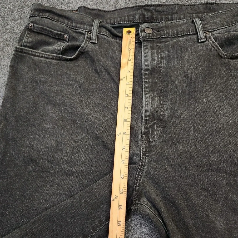 Levis 569 Mens 42 Faded Black 5-Pocket Denim Jean Shorts Stretch 90s Grunge